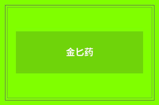 金匕药