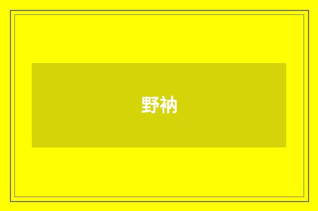 野衲