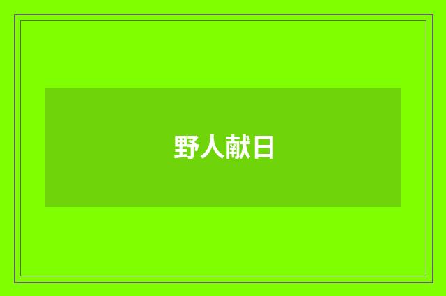 野人献日