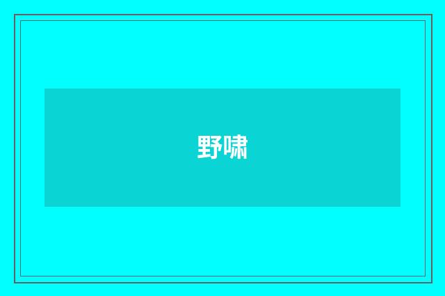 野啸