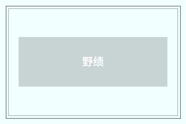 野绩