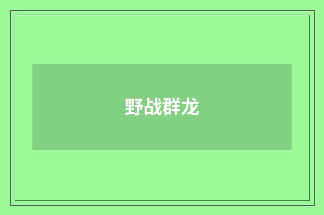 野战群龙