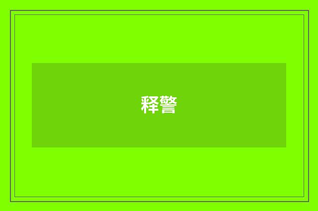 释警