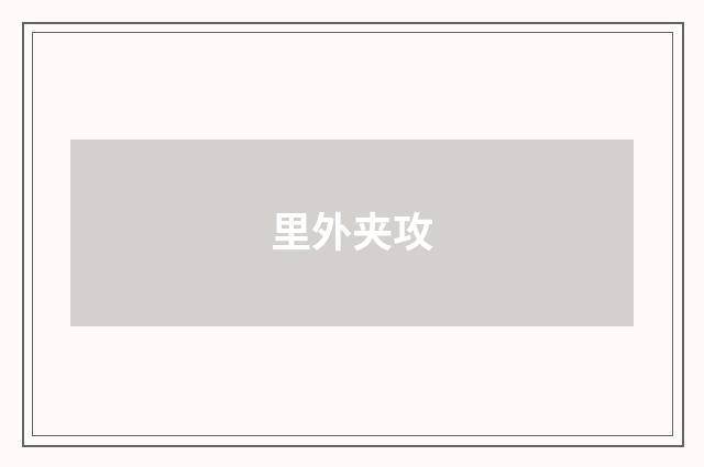 里外夹攻