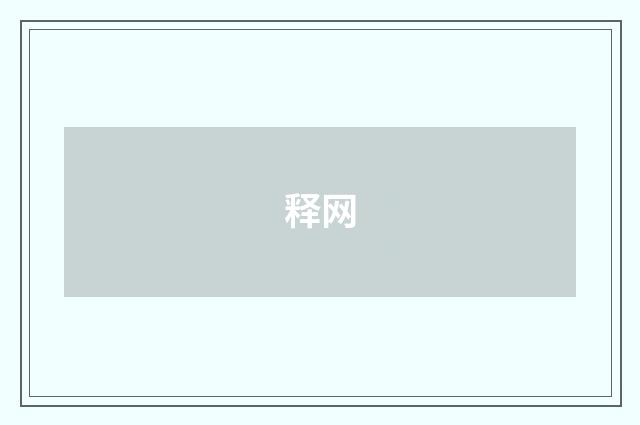释网