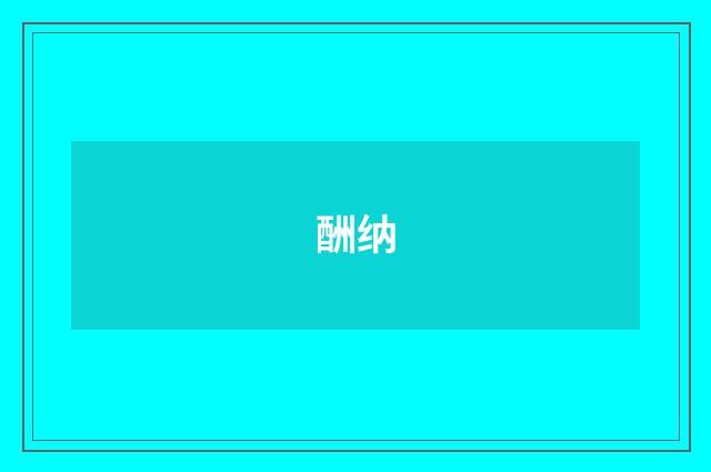 酬纳