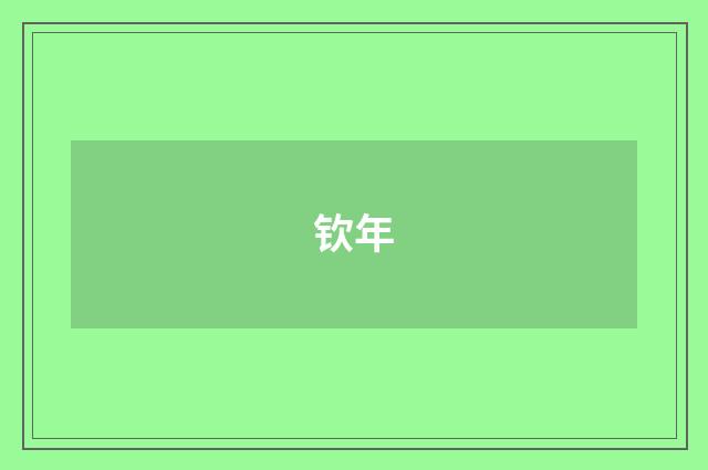 钦年