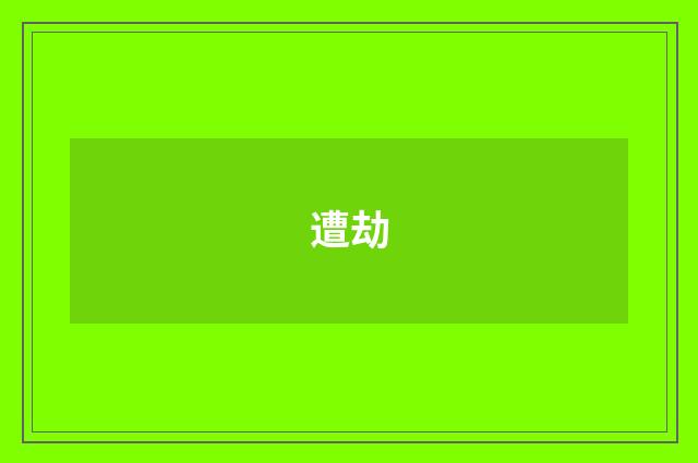 遭劫