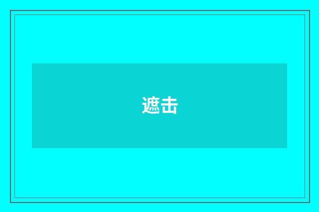 遮击