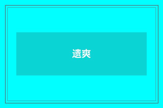 遗爽