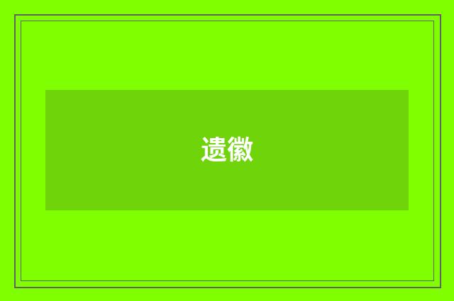 遗徽