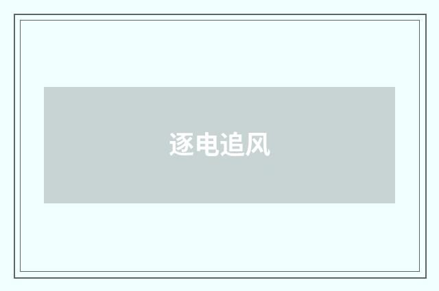 逐电追风