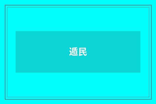 遁民
