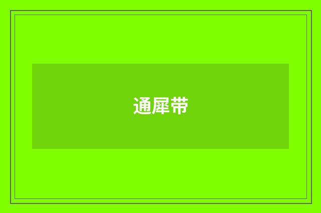 通犀带