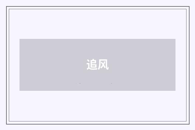 追风