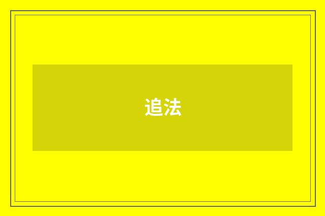 追法
