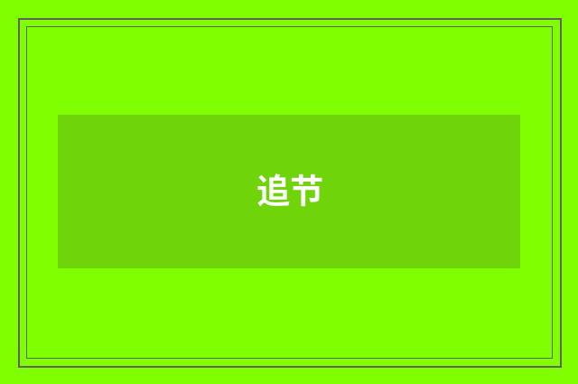 追节