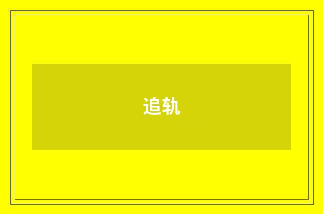 追轨