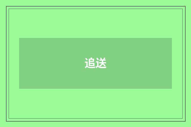 追送