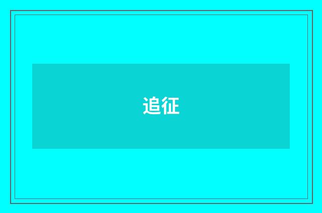 追征