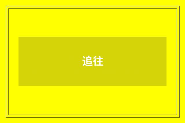 追往