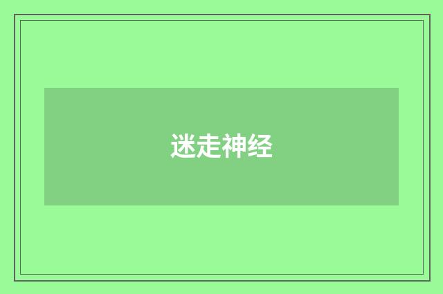 迷走神经