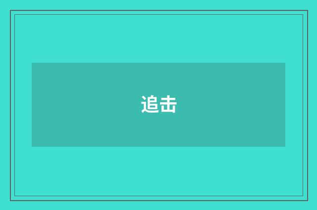 追击