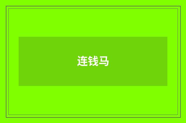 连钱马