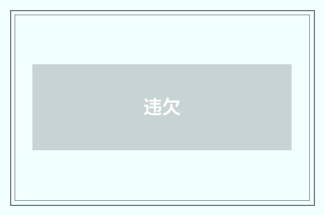 违欠