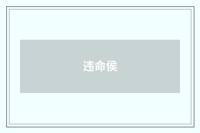 违命侯