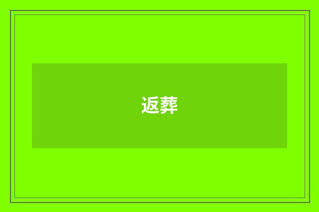 返葬