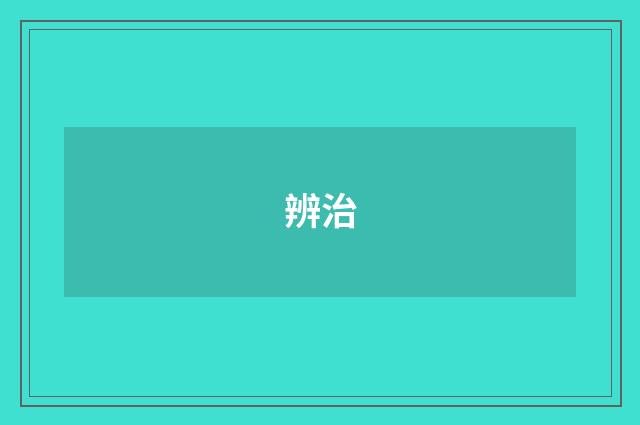 辨治