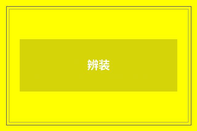 辨装