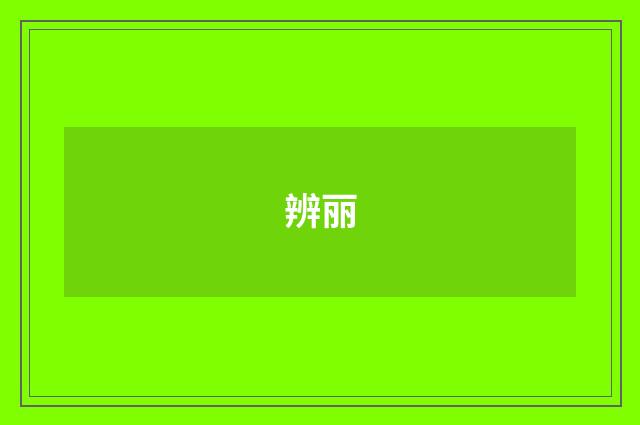 辨丽