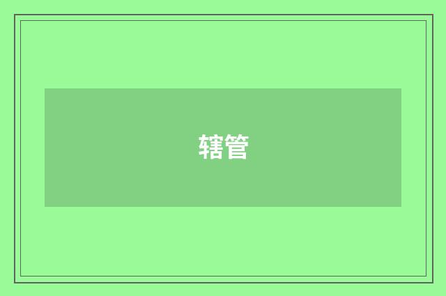 辖管