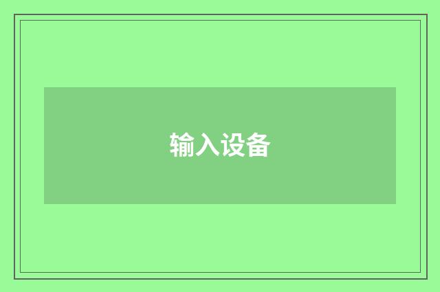 输入设备