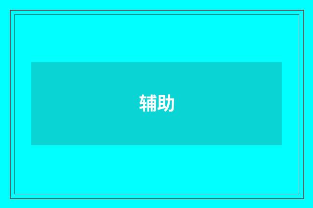 辅助