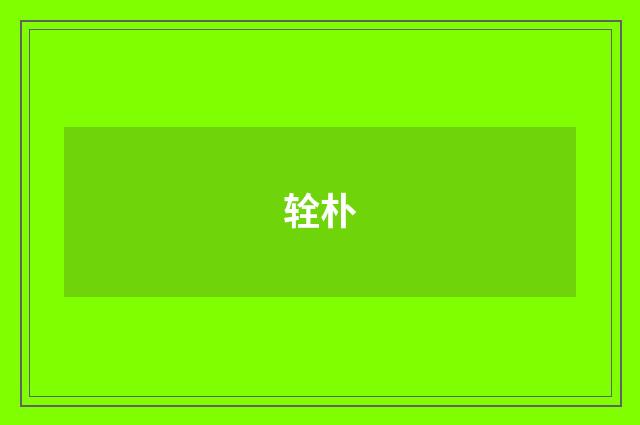 辁朴