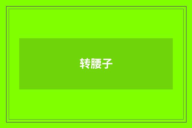 转腰子