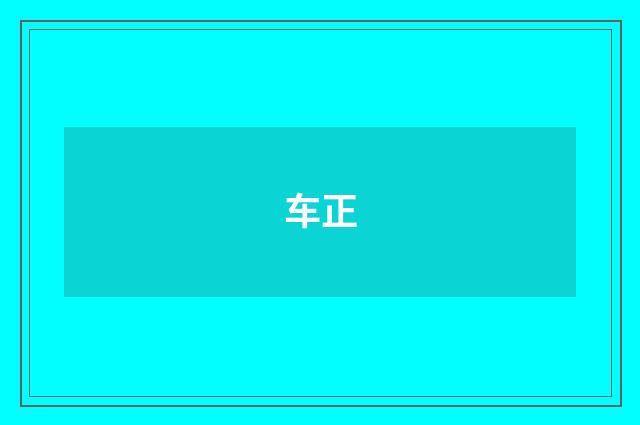 车正