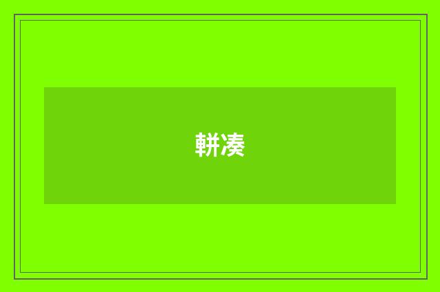 軿凑