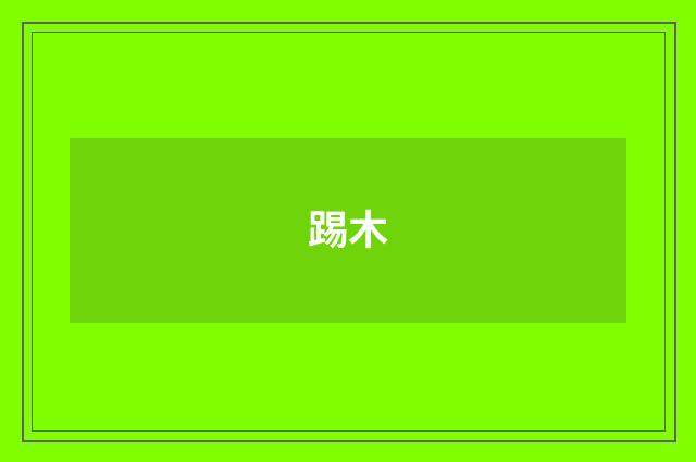 踢木