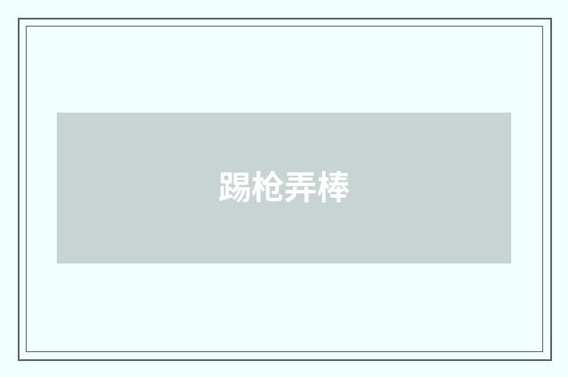 踢枪弄棒