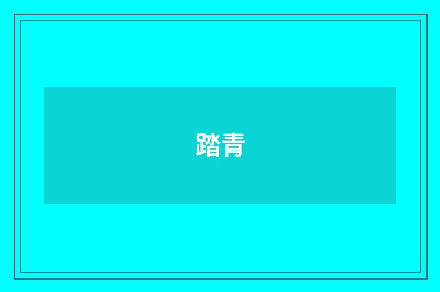 踏青