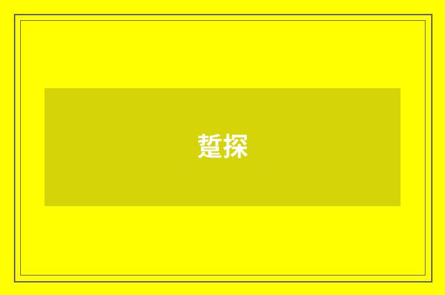 踅探