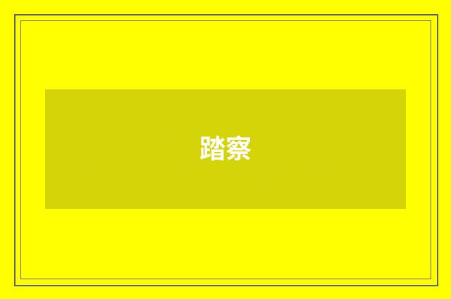 踏察