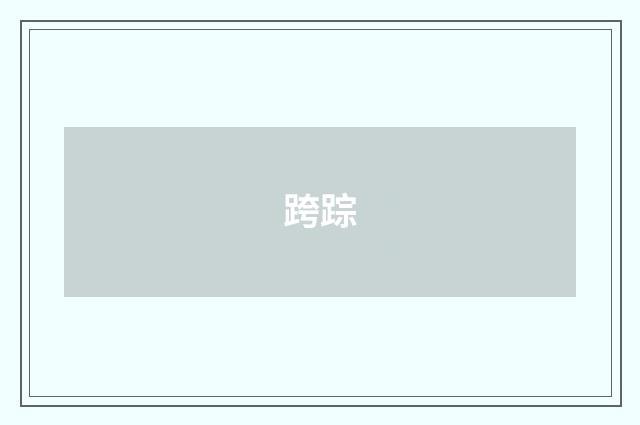 跨踪