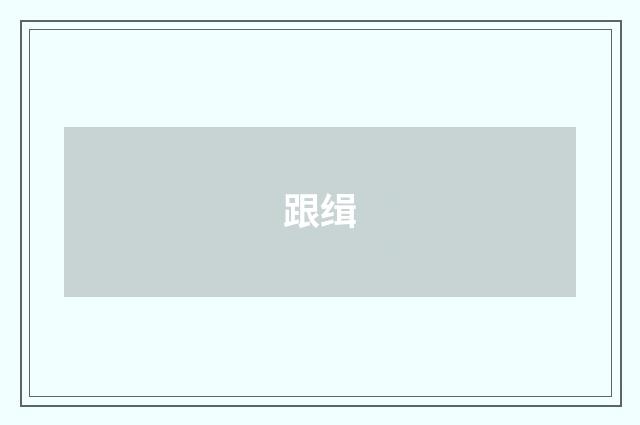 跟缉
