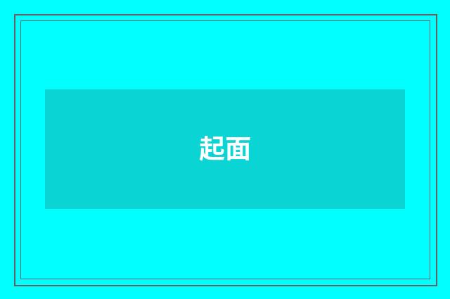 起面
