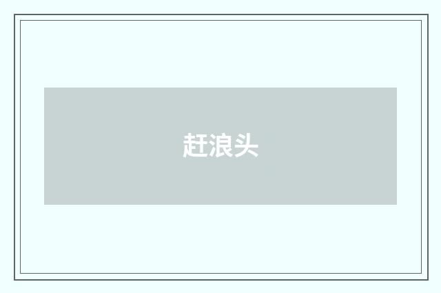 赶浪头